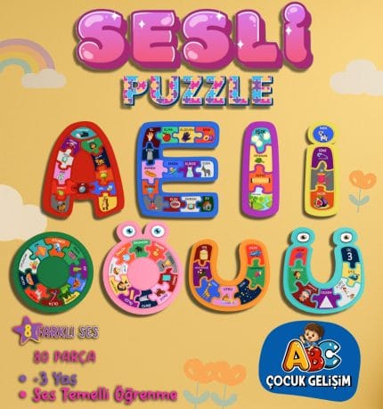 Sesli Puzzle Eğitim Seti
